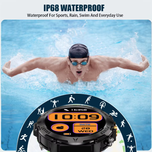 Smart Watch Sports Fitness Waterproof Men